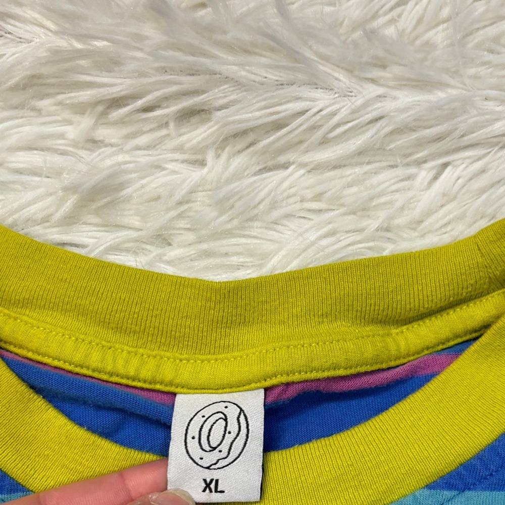 Odd Future OF Blue Striped T-Shirt - Picture 3 of 4